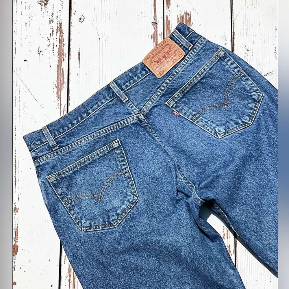Vintage Y2K Levis 505 Jeans 36 x 32 Straight Leg Regular 90s Preppy Heritage